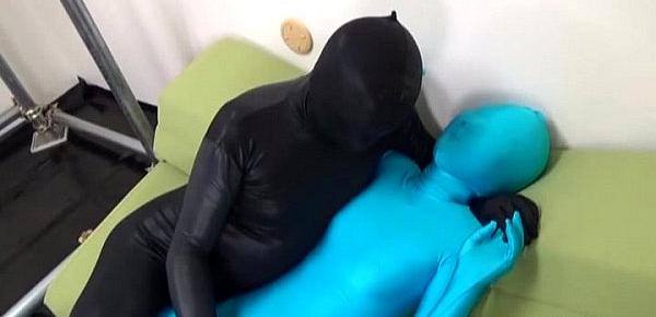  Subtitled Japanese ZENTAI fingerbanging to orgasm